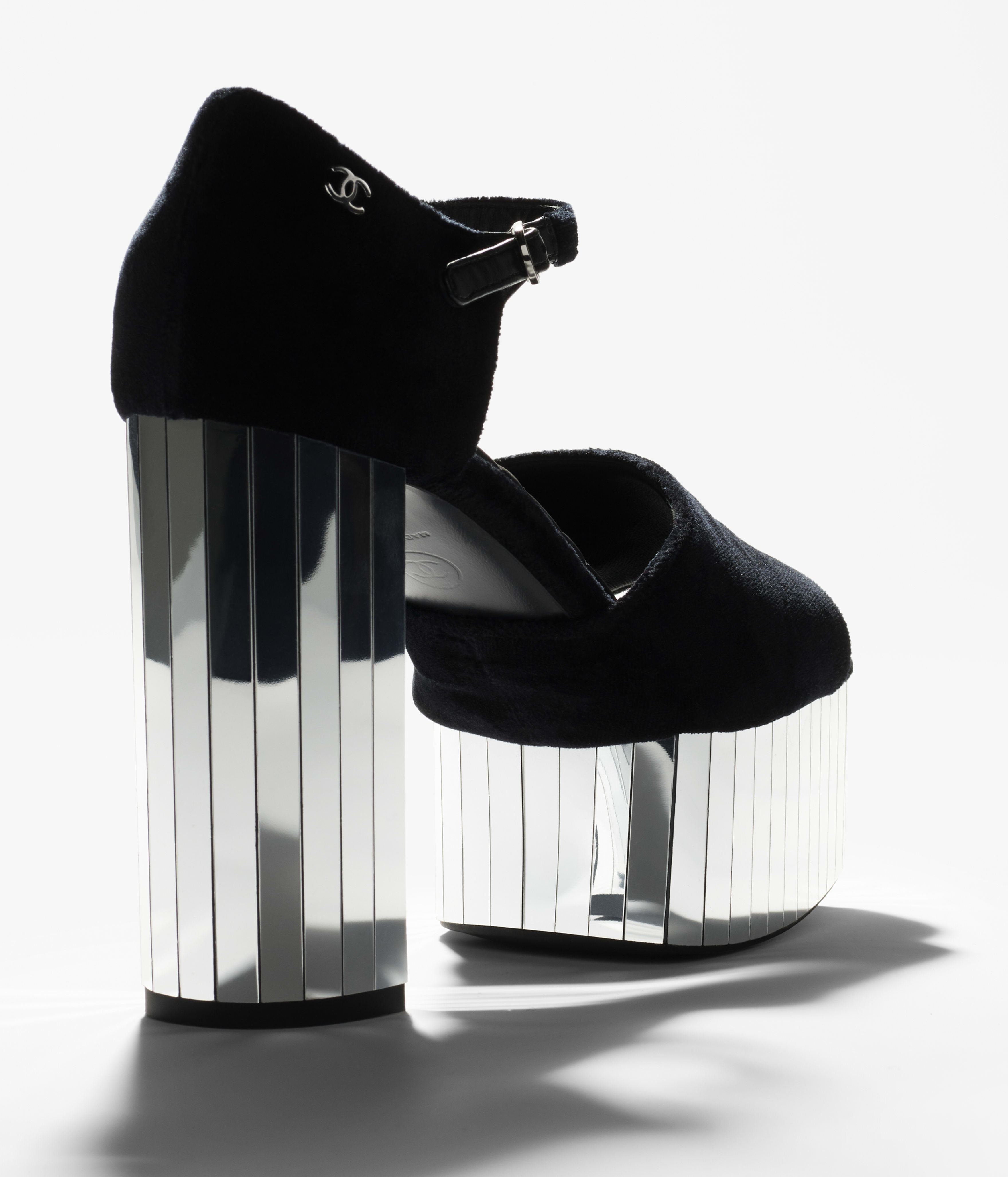Sandals - Black - Velvet - 
